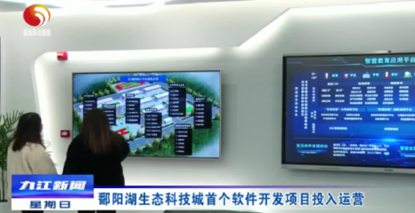 鄱阳湖生态科技城首开新篇 首个软件开发项目正式投入运营，开启智慧生态新纪元